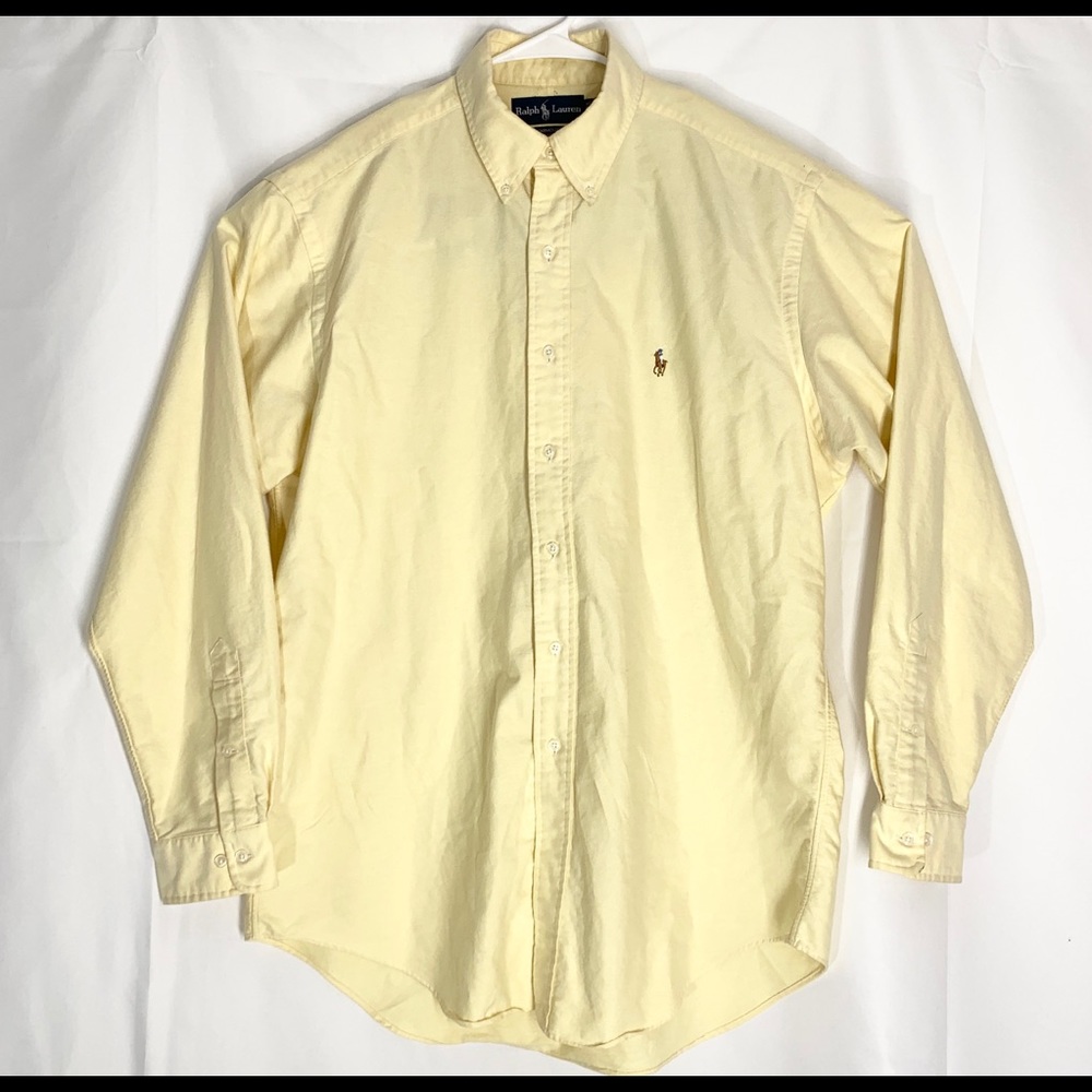Polo Ralph Lauren Mens Yellow Yarmouth Button L